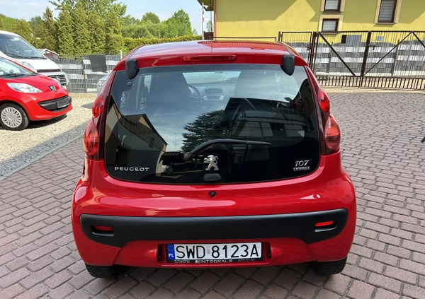 Peugeot 107 cena 19900 przebieg: 89000, rok produkcji 2013 z Rydułtowy małe 742